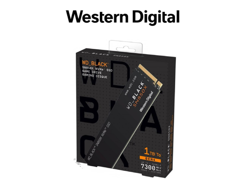 DISCO SOLIDO 1TB M.2 NVME BLACK SN850 WESTERN DIGITAL